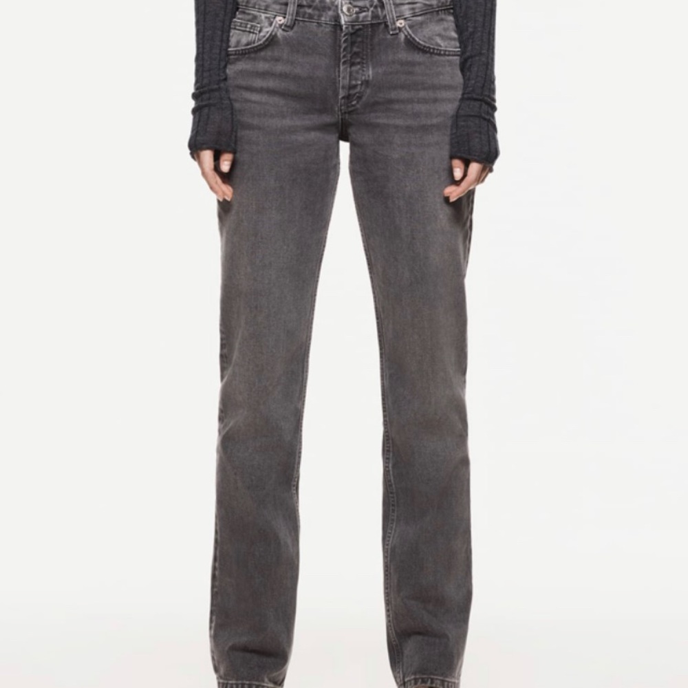 ZARA Grey Straight Jeans